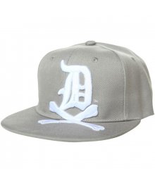 Big DxBones Snapback Cap, Grey