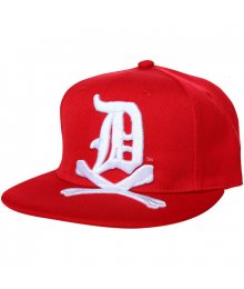 Big DxBones Snapback Cap, Red