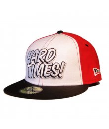 Hard Times New Era Cap (DMC Collab), Black/White/Red