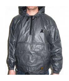 Hooded Windbreaker, Grey