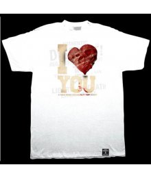 I Hate You Tee, White