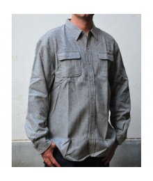 Woolen L/S Flannel Shirt, Ash